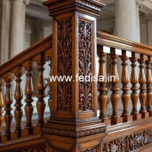 Decorative Brass Wood Railings with Golden Finish No-1631