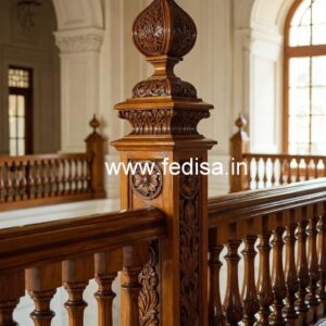 Modern Brass Wood Balcony Design Ideas 2031 No-1633