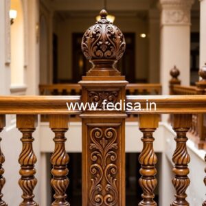 Decorative Brass Wood Balcony Fence Ideas No-1636