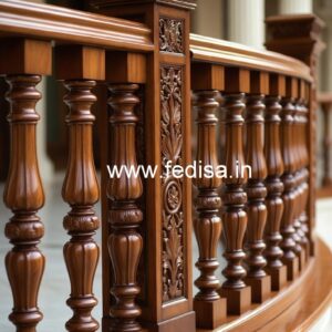 Brass Wood Stair Railings with Premium Finish No-1644