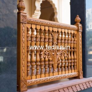 Modern Brass Wood Balcony Decor Collection No-1645