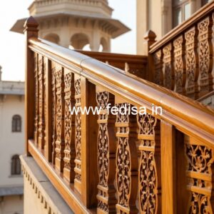 Stylish Brass Wood Fence with Rich Look No-1647