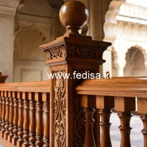 Decorative Brass Wood Staircase Fence Trends No-1655