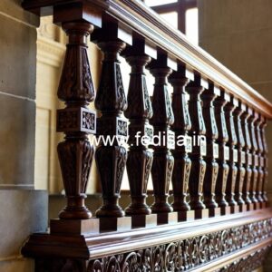 Luxury Brass Wood Balcony Decor Ideas No-1656