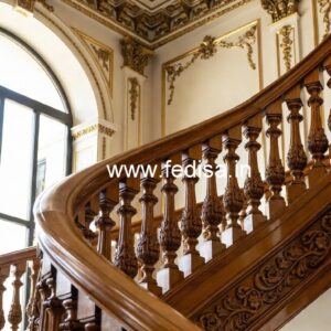 Modern Brass Wood Staircase Collection 2031 No-1660