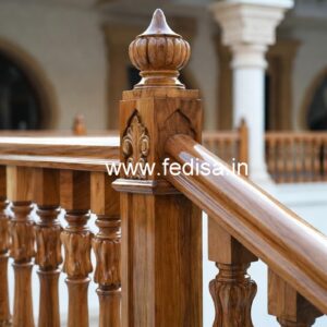 Decorative Brass Wood Interior Railings Collection No-1678