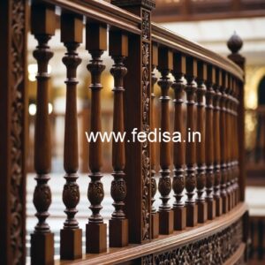 Premium Brass Wood Stair Fence Inspiration No-1687