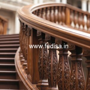 Luxury Brass Wood Balcony Railings Collection No-1703