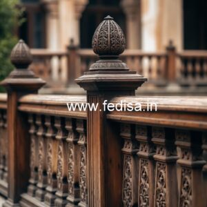 Decorative Brass Wood Fence Design Collection No-1734