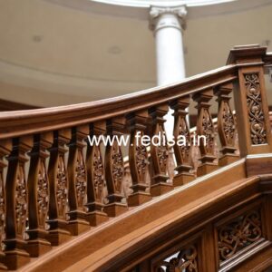 Elegant Brass Wood Balcony Fence Inspiration No-1738