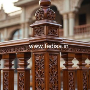 Decorative Brass Wood Stair Fence Trends No-1740