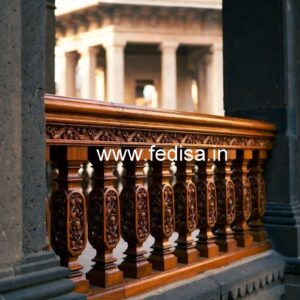 Premium Brass Wood Railings with Elegant Finish No-1751
