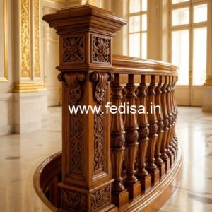 Decorative Brass Wood Railings for Modern Staircase No-1764