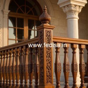 Stylish Brass Wood Balcony Decor Trends No-1767