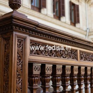 Premium Brass Wood Handrail Inspiration for Homes No-1775