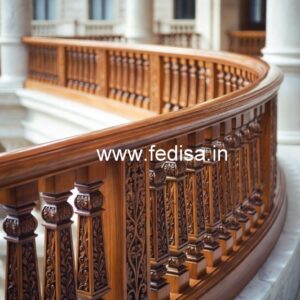 Brass Wood Railing for Duplex House No-1810