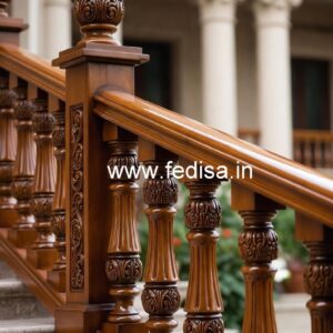 Stylish Brass Wood Handrail Ideas No-1813