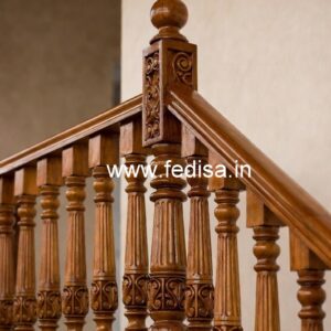 Brass Wood Balcony Fence Design No-1816