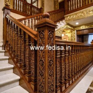 Decorative Brass Wood Railings for Home No-1836
