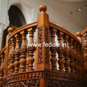 Brass Wood Fence Design for Balcony No-1842
