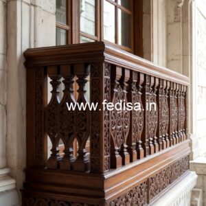 Decorative Brass Wood Stair Fence Ideas No-1847