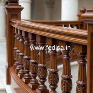 Brass Wood Railings with Artistic Design No-1853