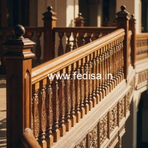 Brass Wood Handrail with Contemporary Style No-1856
