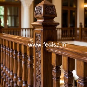 Elegant Brass Wood Staircase Handrails No-1867