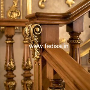 Modern Brass Wood Staircase Inspiration No-1880