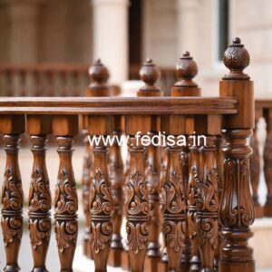 Decorative Brass Wood Fence for Duplex House No-1943