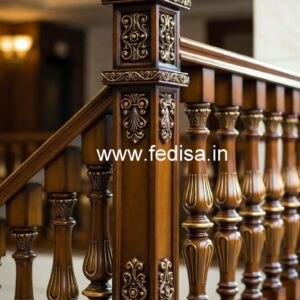 Decorative Brass Wood Staircase Fence Trends No-1955