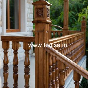 Decorative Brass Wood Railings for Interior Decor No-1961
