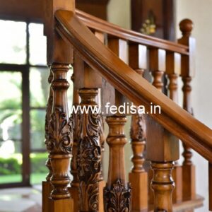 Stylish Brass Wood Balcony Fence Collection No-1963