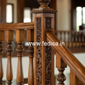 Premium Brass Wood Stair Fence Inspiration No-1987