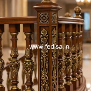 Luxury Brass Wood Fence Design Inspiration No-1991