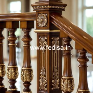 Luxury Brass Wood Balcony Decor Collection No-2010