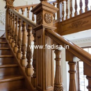 Modern Brass Wood Staircase Fence Inspiration No-2018