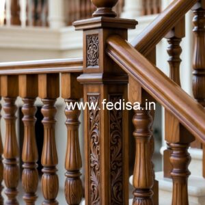 Luxury Brass Wood Staircase Design Inspiration No-2023