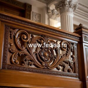 Luxury Brass Wood Balcony Handrails for Villas No-2035