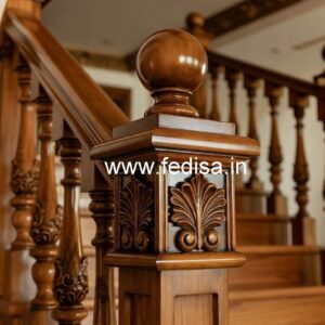 Decorative Brass Wood Stair Fence Trends No-2040