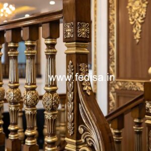 Stylish Brass Wood Fence Inspiration for Dream Homes No-2049