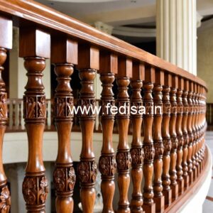 Elegant Brass Wood Balcony Decor Inspiration No-2050