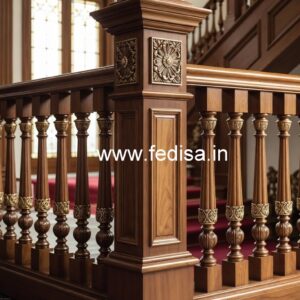 Decorative Brass Wood Staircase Side Rails No-2052