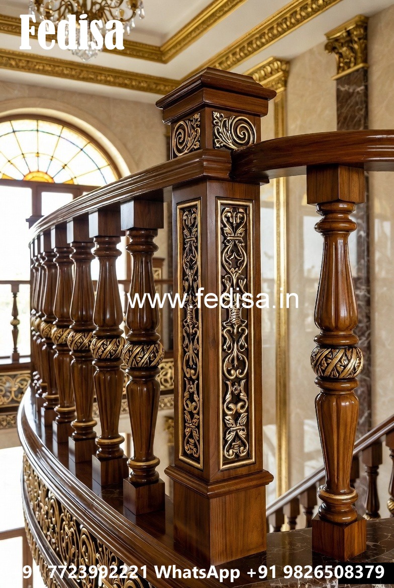 Stylish Brass Wood Balcony Decor Trends No-2067