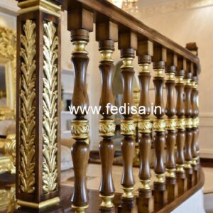Luxury Brass Wood Fence with Contemporary Look No-2077