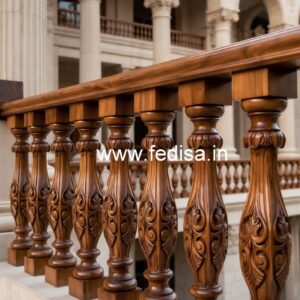 Decorative Brass Wood Balcony Decor with Modern Style No-2088