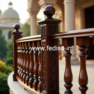 Stylish Brass and Wood Railing Ideas No-2103
