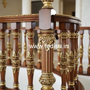 Royal Brass Wood Railing Design No-2114