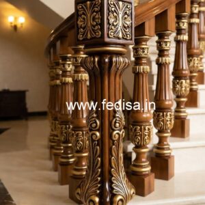 Modern Brass Wood Banister Collection No-2145