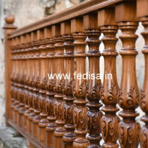Brass Wood Railings with Artistic Design No-2153
